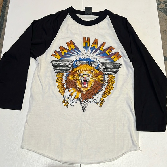 Vintage 1982 Van Halen concert shirt 3/4 sleeve